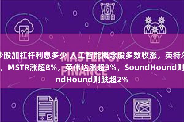 炒股加杠杆利息多少 人工智能概念股多数收涨,英特尔涨超9%,MSTR涨超8%,英伟达涨超3%,SoundHound则跌超2%
