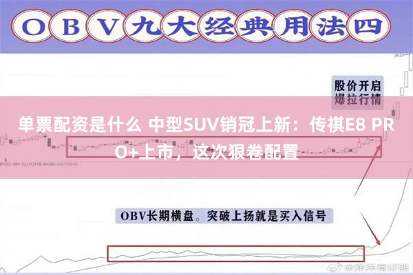 单票配资是什么 中型SUV销冠上新：传祺E8 PRO+上市，这次狠卷配置
