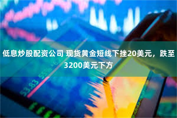 低息炒股配资公司 现货黄金短线下挫20美元，跌至3200美元下方